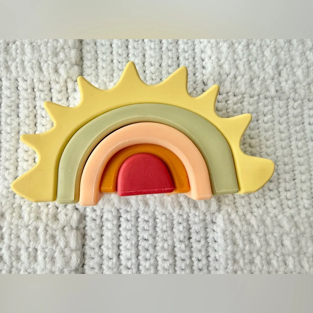 Hudson Baby Silicone Toy Arches, Sun Puzzle